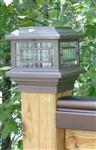 Aurora Orion Low Voltage Post Cap Bronze Example 4 Large